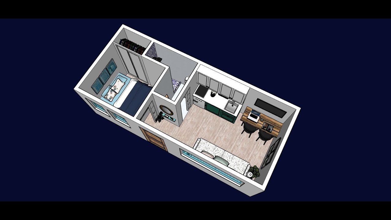CASA 7X3 CON 1 HABITACION
