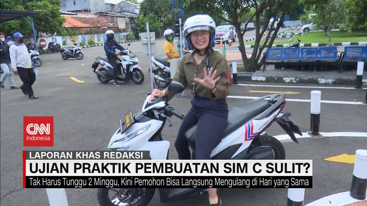 Lintasan Zig-zag, Ujian Praktik Pembuatan SIM C Sulit?