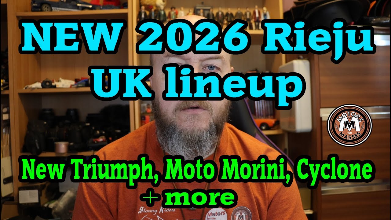 Новая линейка Rieju UK 2026: новые Triumph, Moto Morini, Cyclone и другие.