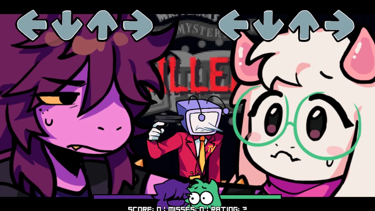 Close Chuckle but Susie and Ralsei Sings it [DELTARUNE Cover + Reskin | FNF: Hotline 024]