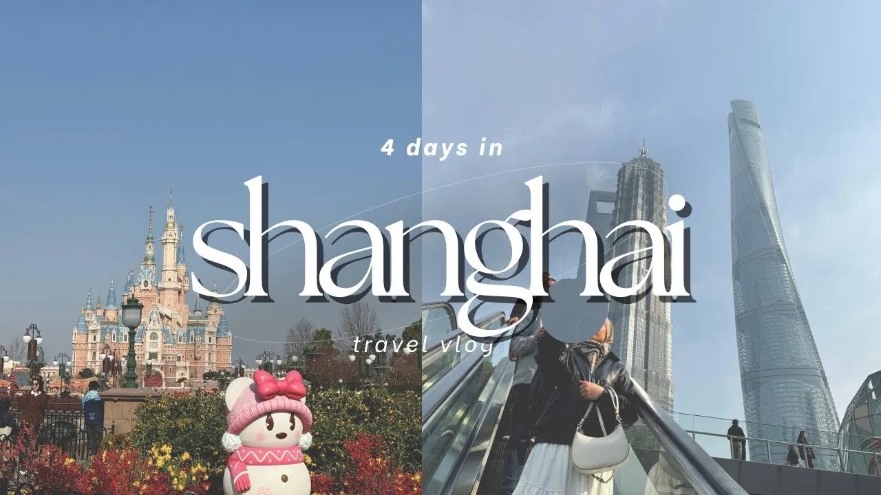 VLOG || 4 days in Shanghai 🇨🇳 halal muslim eateries, citywalk, disneyland