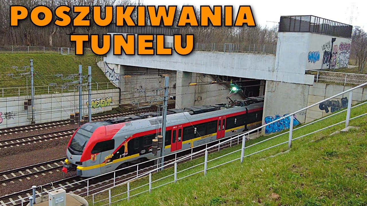 Wylot tunelu z dworca Łódź Fabryczna - pociągi Łódź