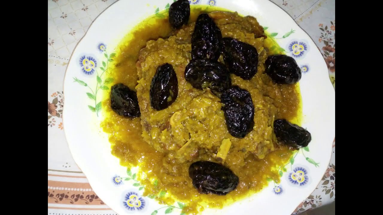 طاجين اللحم بالبرقوق