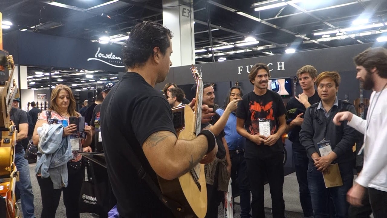 Ben Woods Ortega Guitar Booth NAMM 2019