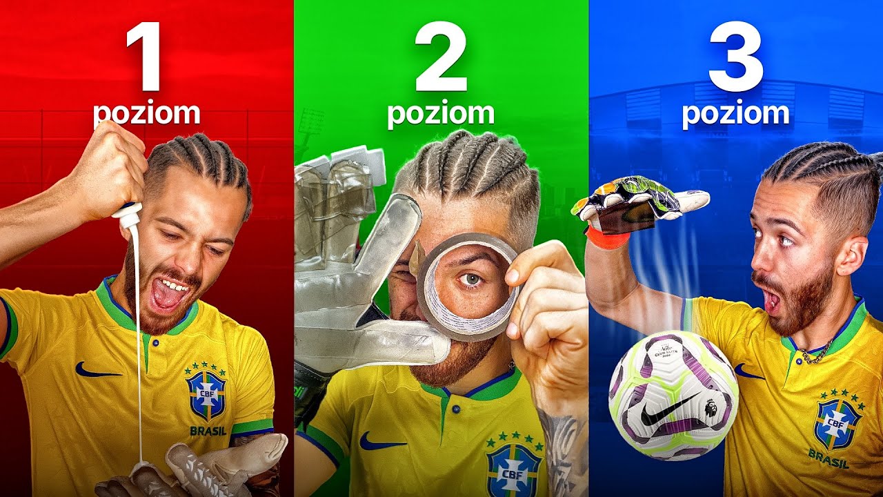 Kt&oacute;re rękawice łapią LEPIEJ? Klej vs Taśma vs Magnes! 🧤⚽