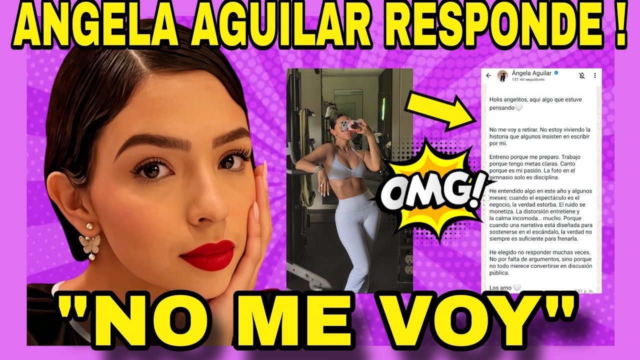 ÁNGELA AGUILAR ENVÍA MENSAJE 👀 TRAS DÍAS DE CRÍTICAS. NOTICIAS DE LA RED.