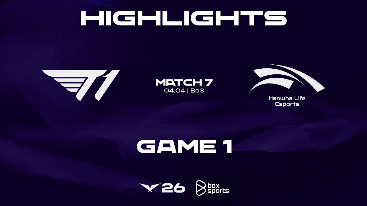 Highlights T1 vs HLE | Game 1 | Match 7 | LCK 2026