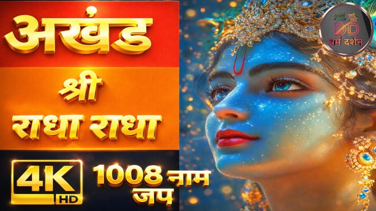SHRI RADHA NAM JAP 1008 || श्री राधा नाम जप 1008 बार || RADHA RADHA  NAAM DHUN || RADHE RADHE ||