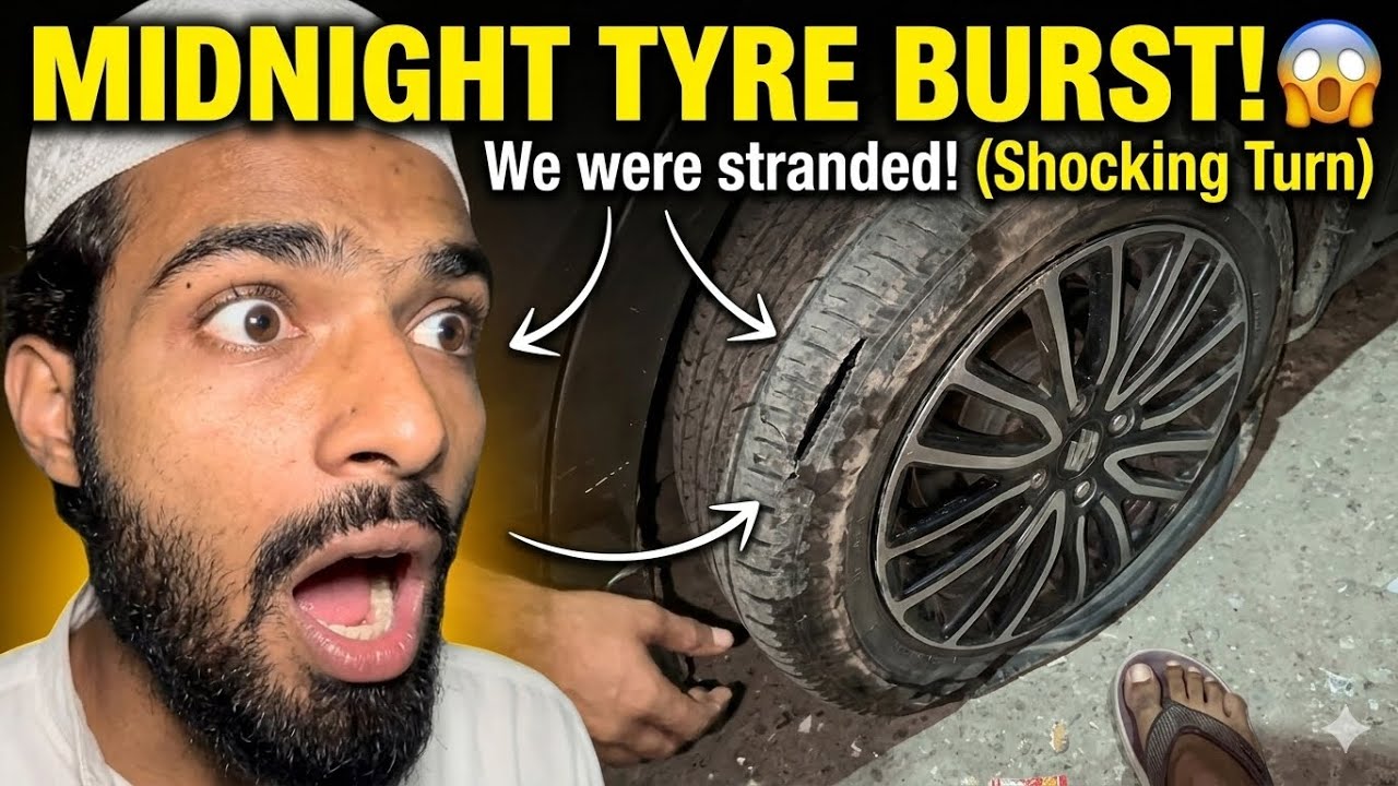 Sudden Car Puncture in the Middle of the Road! 😱🚗 | Daily Life Vlog
