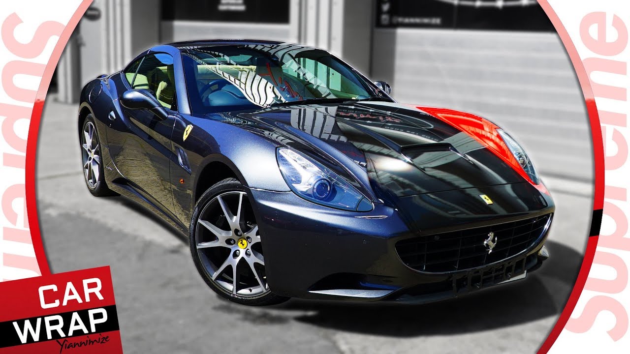 Supreme Ferrari California wrapped Gloss Red and Black