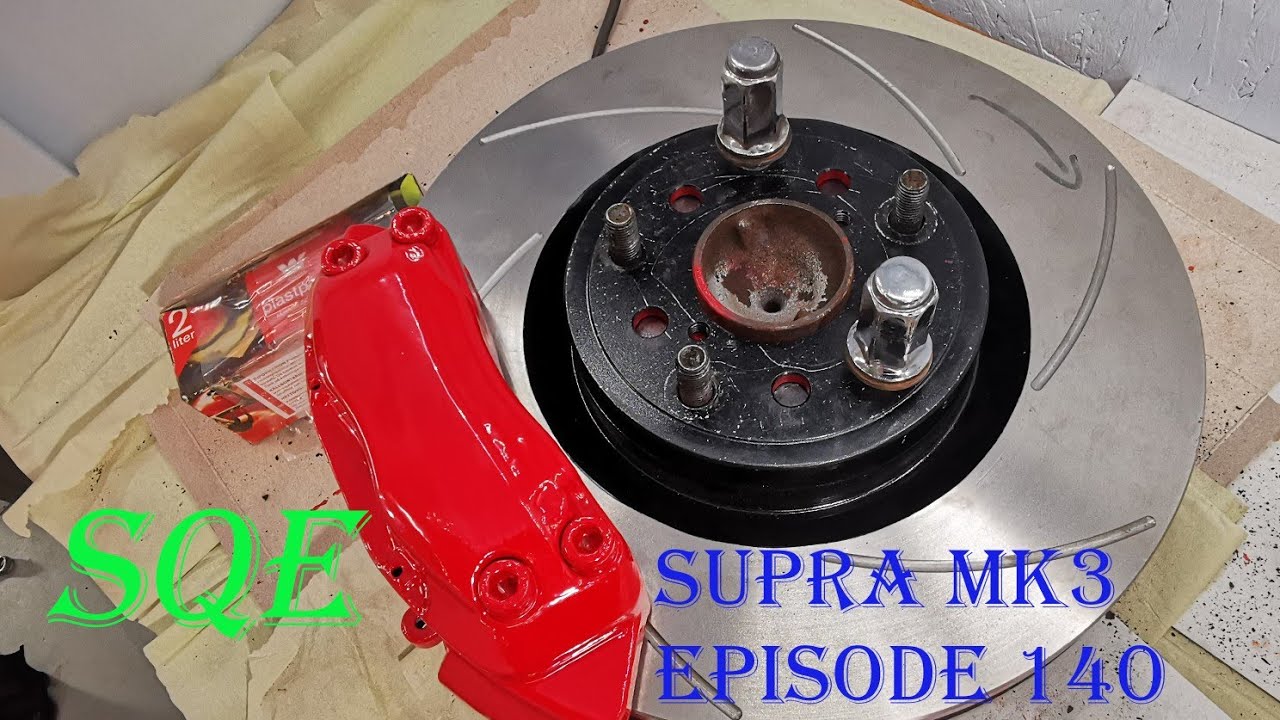SqE - Supra mk3 - Episode 140 - Removing the FR spindle hub and checking out the new brake setup!