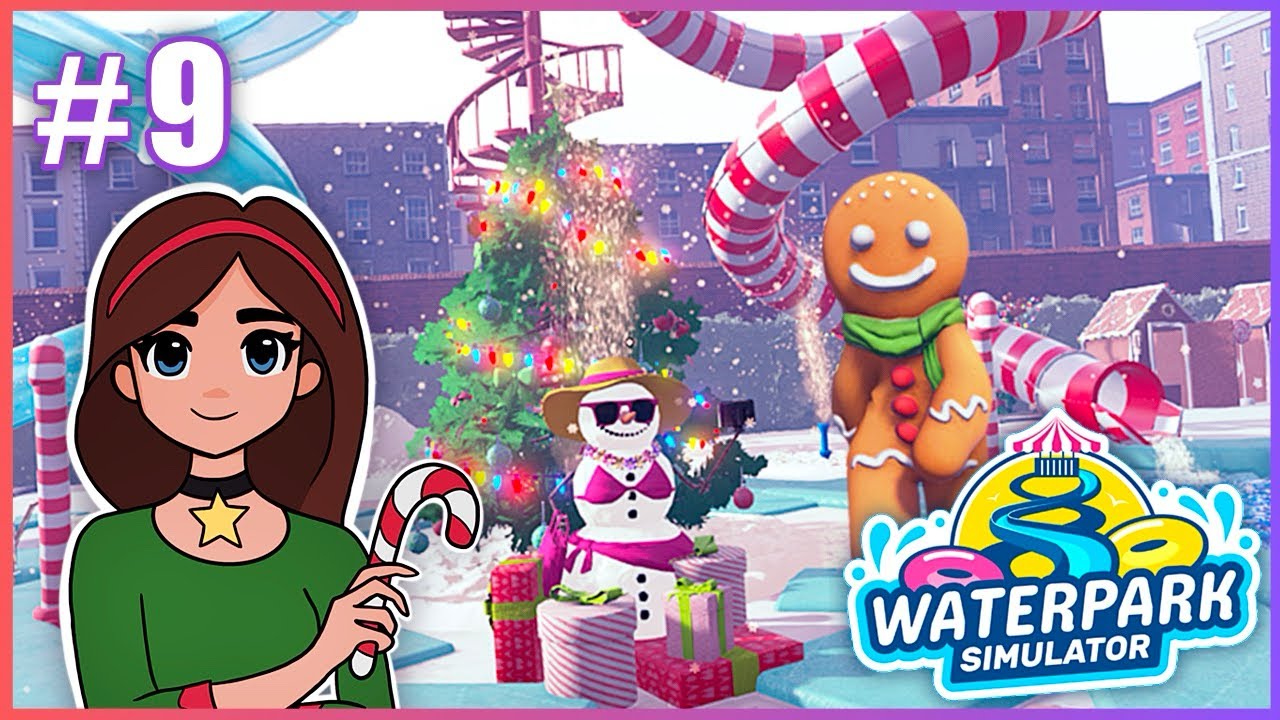 CHRISTMAS SLIDE + NEW ITEMS - Waterpark Simulator - EP 9