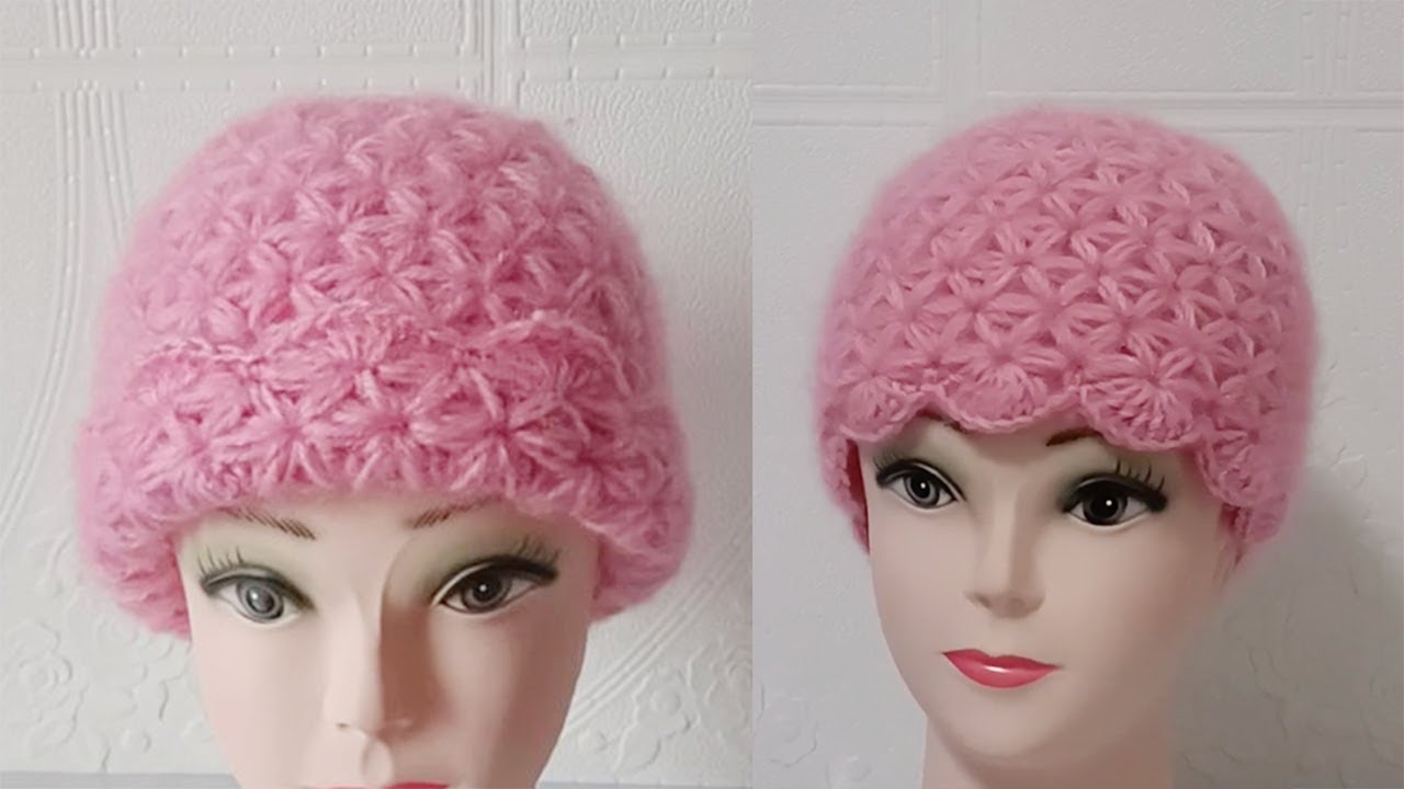 帽檐、帽边第一款和第二款钩针方法详解&mdash;&mdash;蒲公英帽子 ★ Easy Brim! 2 Methods Brim Hat Crochet Pattern Free