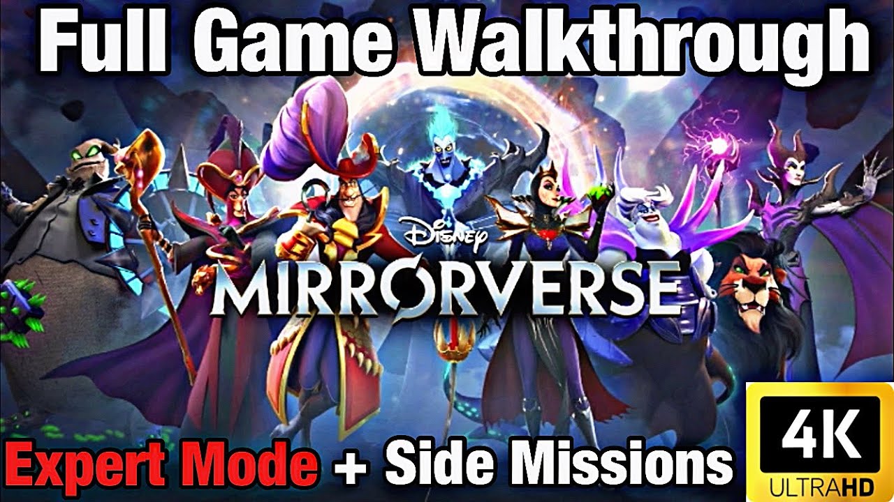 Disney Mirrorverse Full Game Walk Through Gameplay Side Missions Expert Mode All Acts Master Gaming