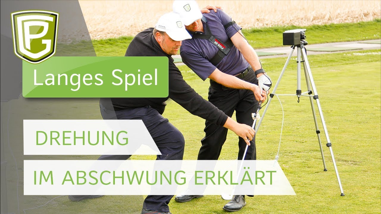 Golf - So machst Du im Abschwung eine optimale Körperdrehung!