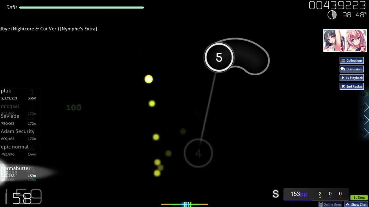osu! 5 digit choked 500 like nothing??? 457 pp