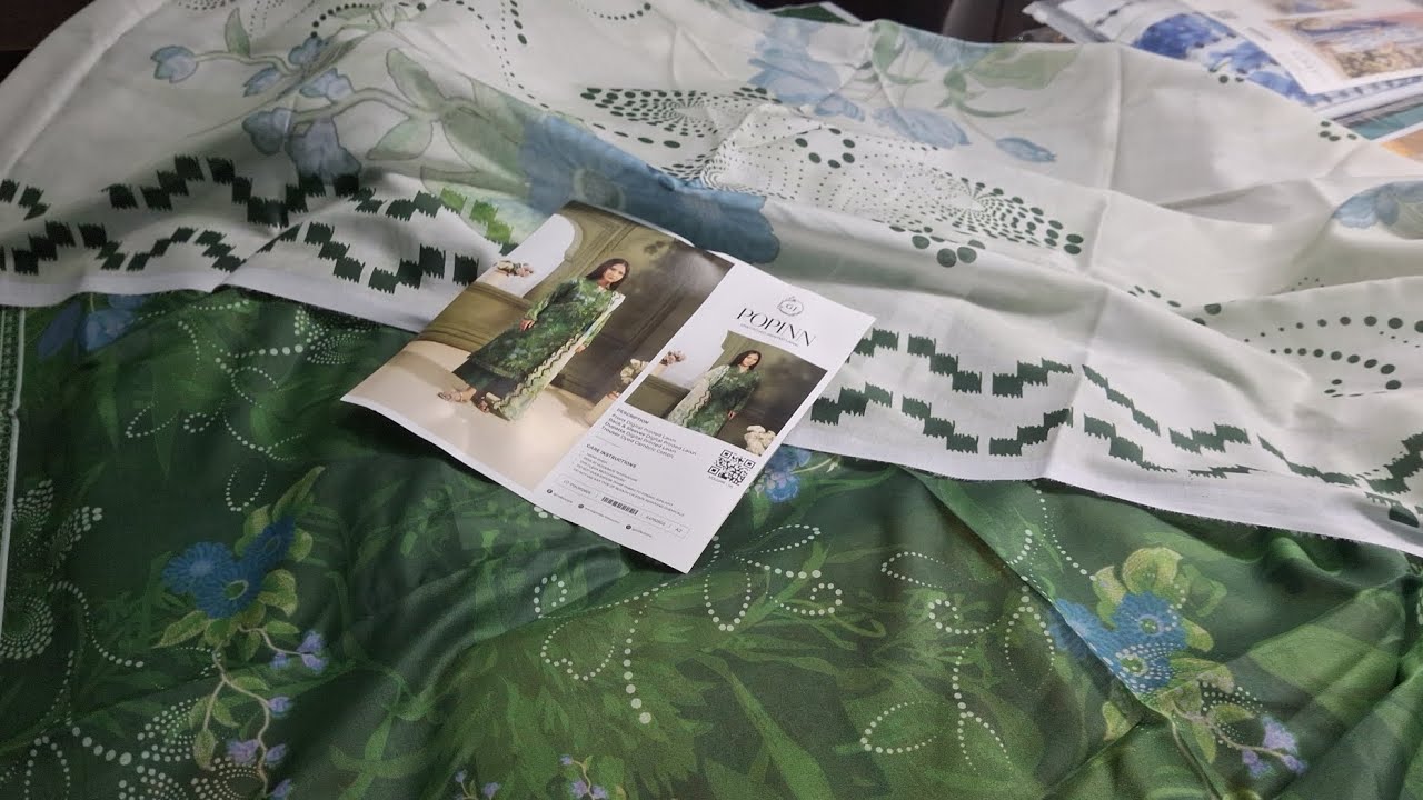 HARMONY🤎OF PRINTS POPIN🩶DIGITAL PRINTED THREE PIECE WITH PURE LAWN DUPATTAZ #eidoutfit 👌 