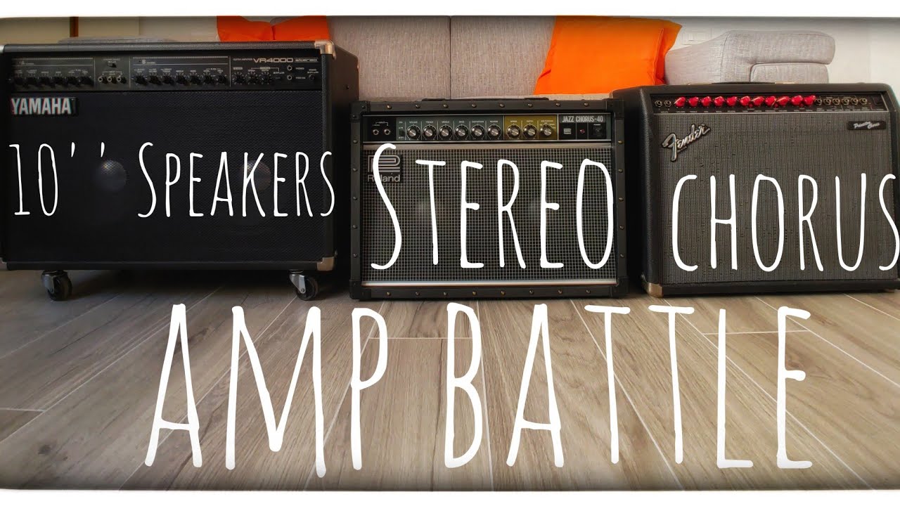 The 10'' speakers Stereo Chorus amp battle: Roland JC-40 vs Fender Princeton Chorus vs Yamaha VR4000
