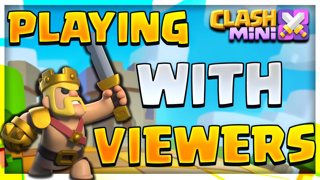 Playing with viewers LIVE in Clash Mini! 🔥🔥🔥