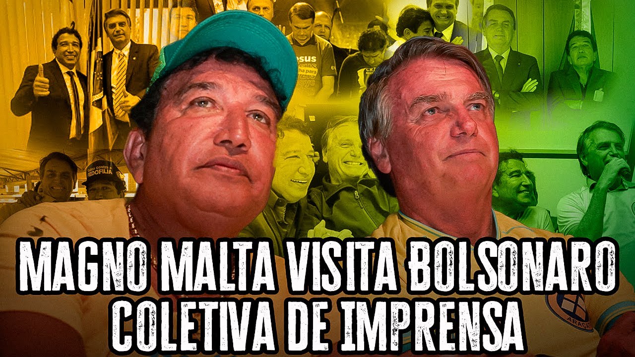 Magno Malta visita Bolsonaro - Coletiva de Imprensa