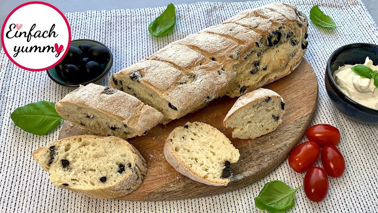 Leckeres Olivenbaguette Baguette Thermomix® TM5/TM6