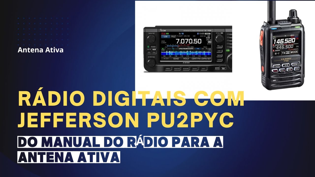 Jefferson PU2PYC Demonstra Equipamentos de R&aacute;dio Digitais: APRS e D-STAR
