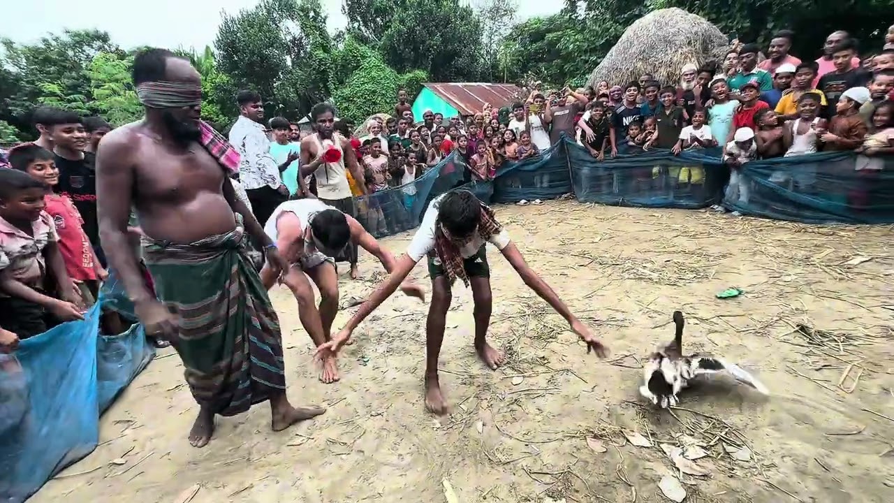 গ্রামে সবাইকে নিয়ে হাস🦆🦤খেলা #comedy #funny #fun 