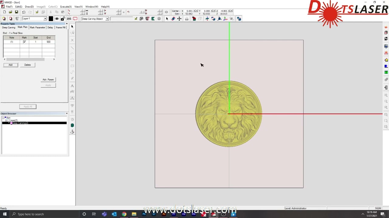 How to do 3D engraving ,relief, deep engraving ，by 3D fiber laser