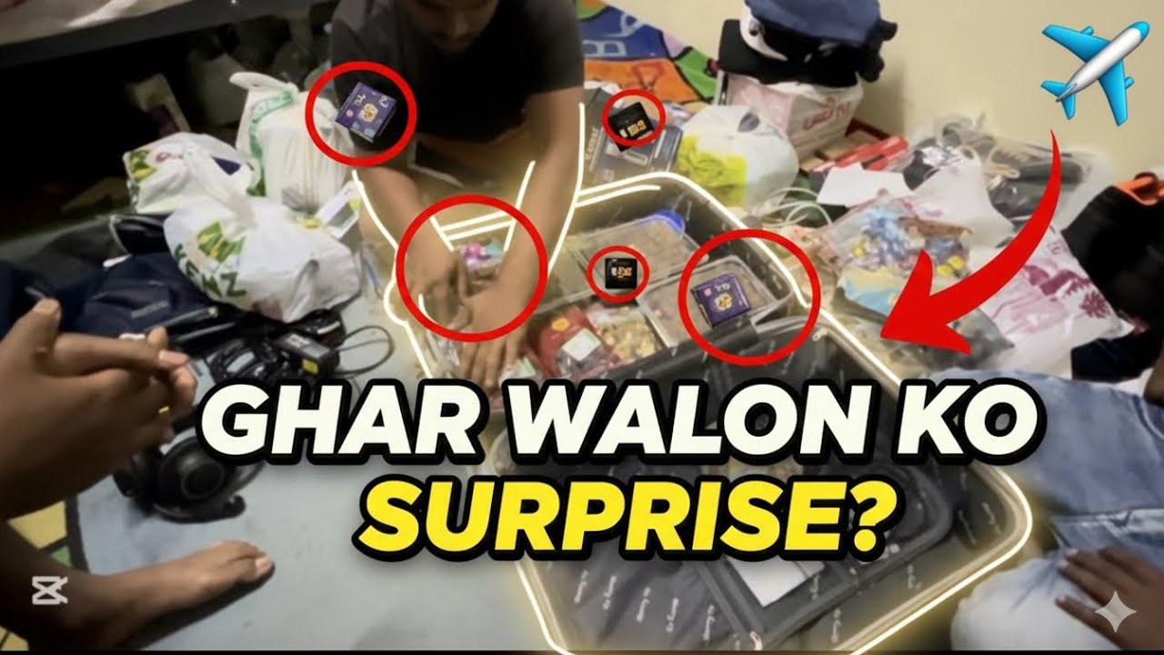 GHAR WALON KO SURPRISE  ? 😮 BACK TO HOME ❤️ @FarhanMalik_vlog 