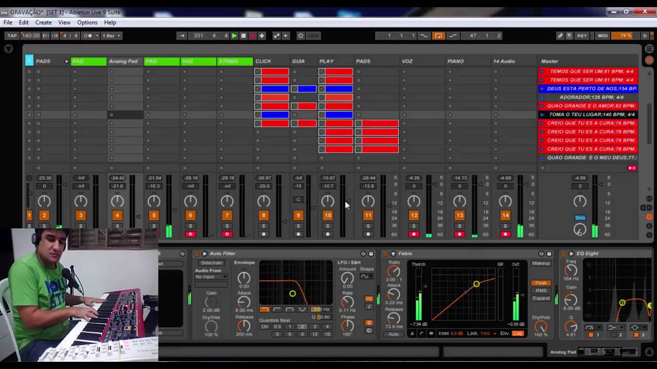 SET PIANO E PADS, SAMPLES ABLETON LIVE