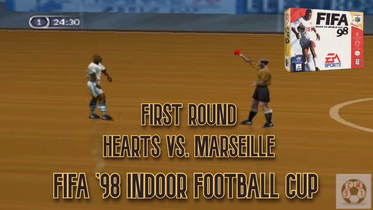 Hearts vs. Marseille | FIFA Indoor Football Cup | FIFA: Road to World Cup '98 (N64)