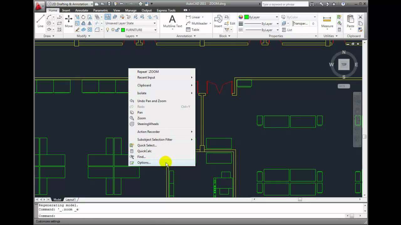 AutoCAD 2011 Tutorial - Adjusting Zoom Settings - viewres