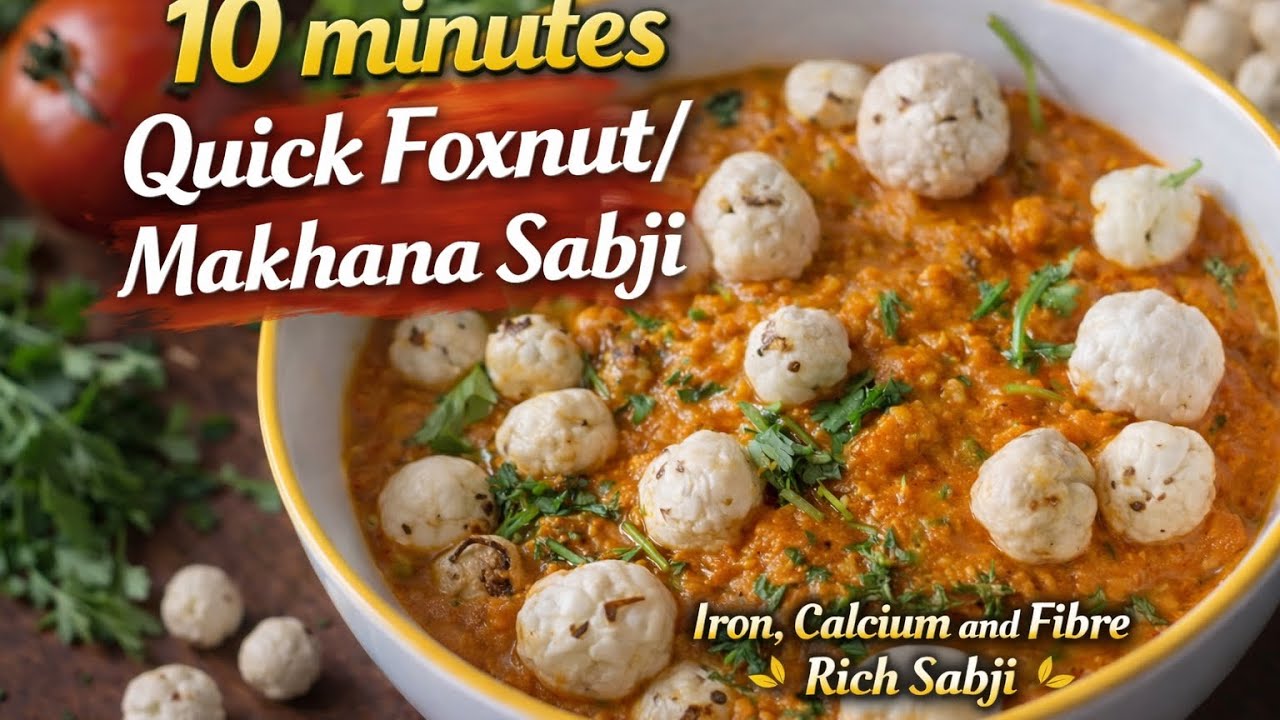 Foxnut Curry | Makhana Sabji!