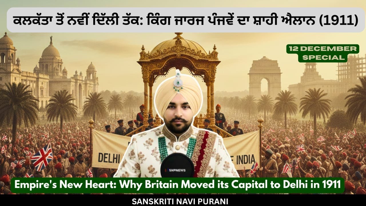 The Shift of Power: Delhi's Elevation as the Capital of British India (1911)