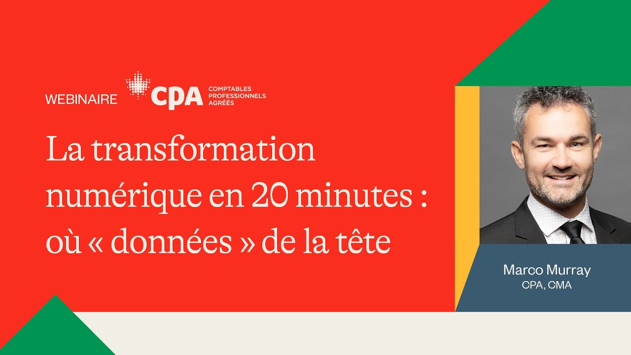 Webinaire CPA | La transformation numérique en 20 minutes : où « données » de la tête