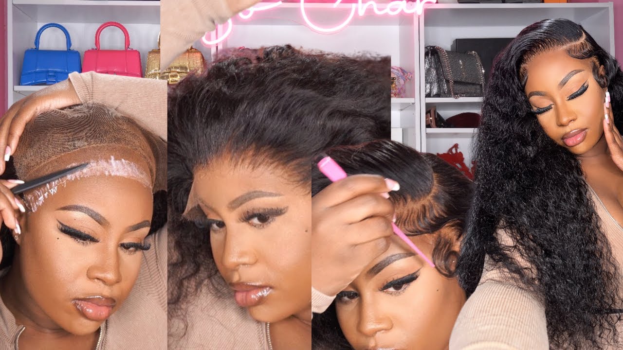 PRE PLUCKED HAIRLINE! 😍 *DETAILED* SIDE PART FRONTAL WIG INSTALL WITH BABY HAIR | ASTERIA HAIR