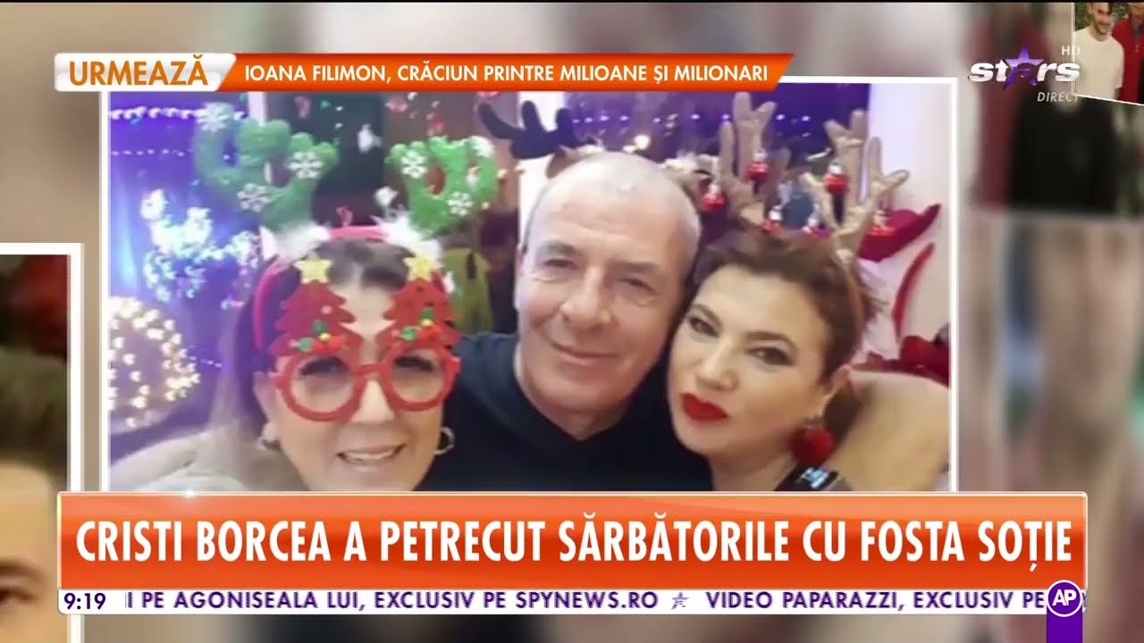 Cristi Borcea a petrecut sărbătorile cu fosta soție