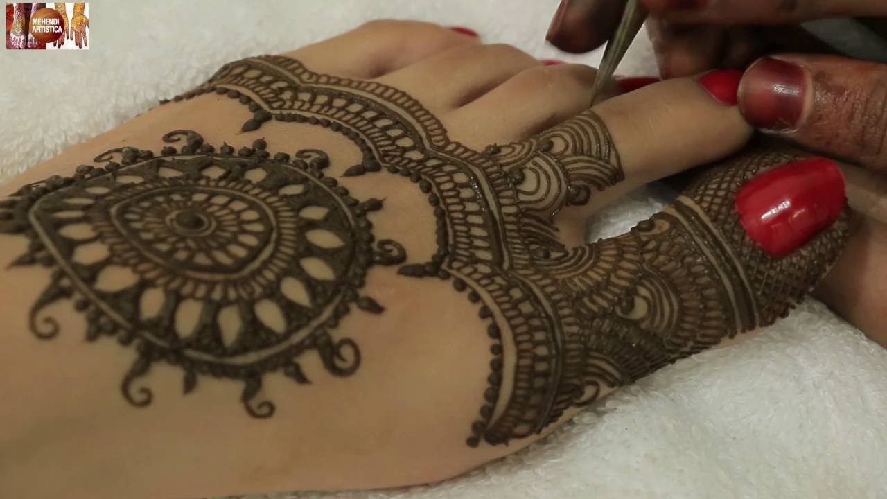 Easy Beautiful Traditional Heena Mehandi Design For Feet:Learn Wedding Mehendi By MehndiArtistica