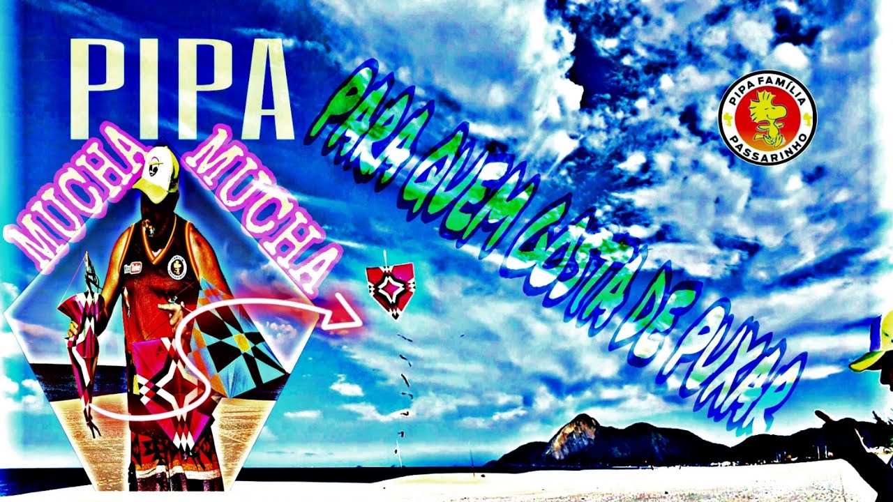 Pipa mucha mucha de 55cm. Medida de pipa e como fazer cabresto e rabiola.        #pipa #medida #dica