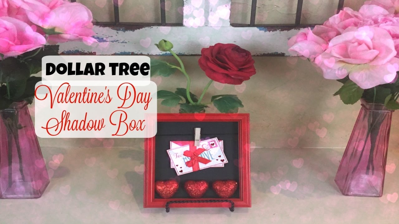 EASY DOLLAR TREE DIY | Valentine's Day Shadow Box