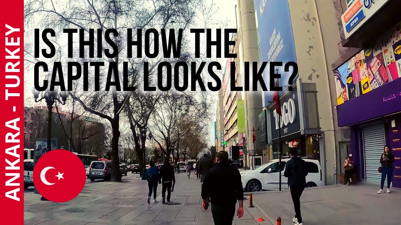Watch the Evening Crowd in Ankara Türkiye - Walking Tour - 4K