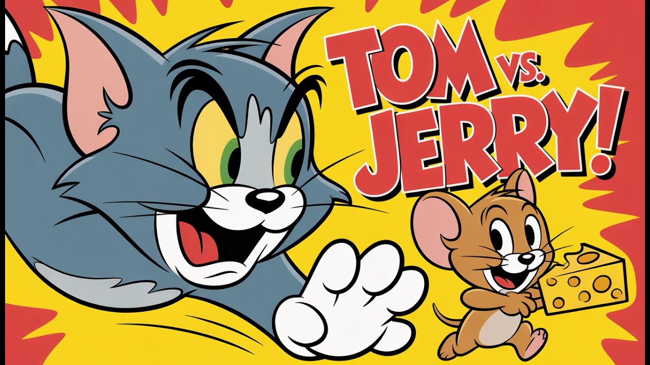 Tom & Jerry Funny Chase 🐱🐭  Crazy Cartoon for Kids  Fun Animation