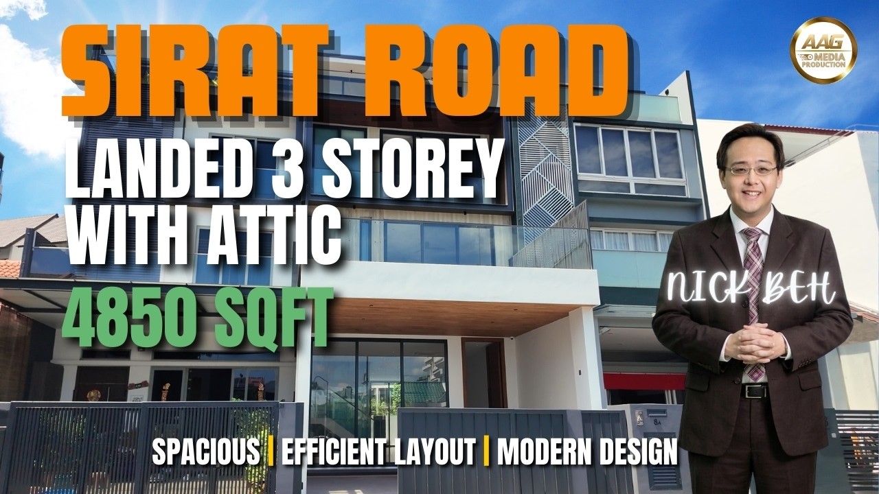 Singapore Landed Property Home Tour | 3-Storey Terrace with Attic @ Sirat Road | District 19