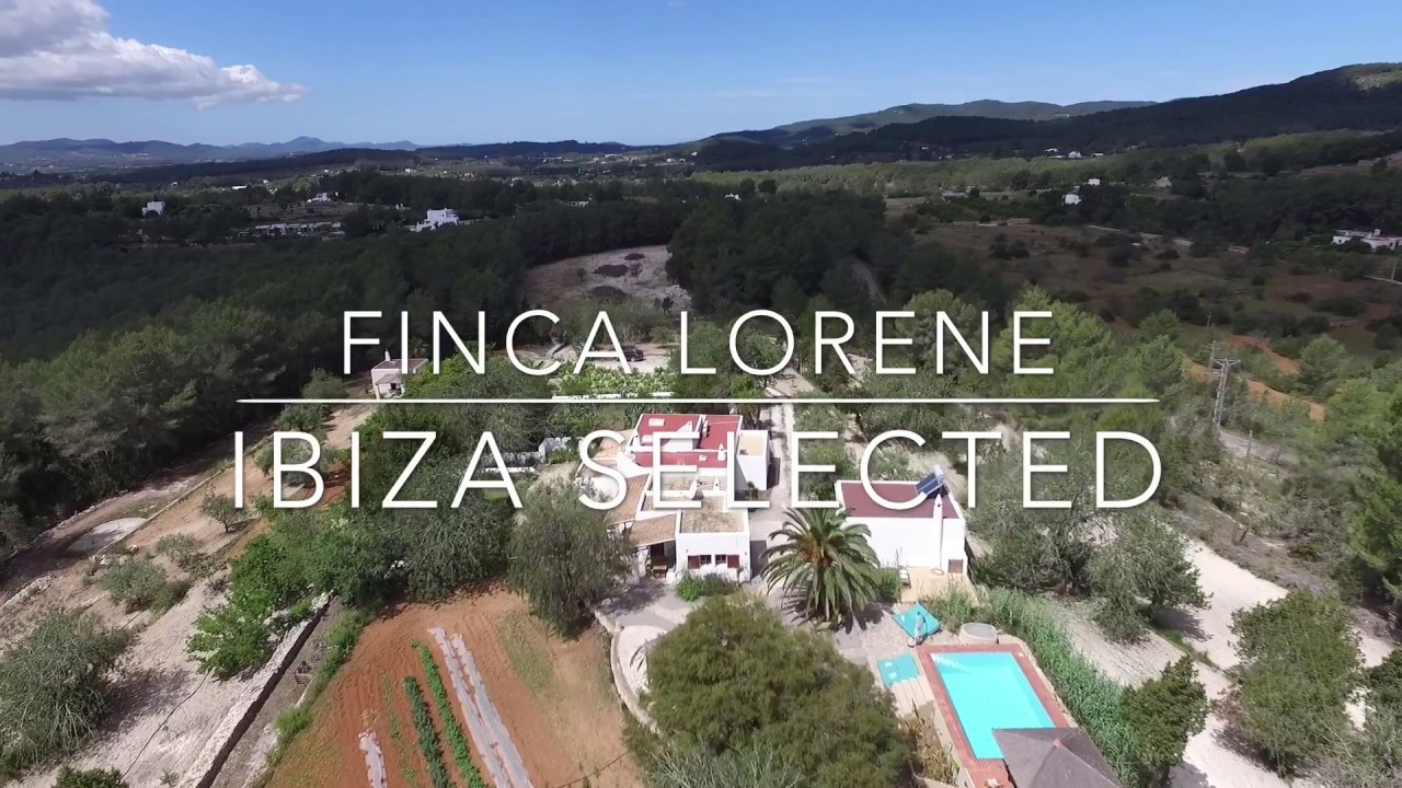 Drone video Finca Lorene for 6 - 10 people from Ibiza Selected in HD