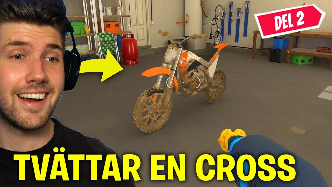 TVÄTTAR EN MOTOCROSS SOM INTE TVÄTTATS PÅ 15 ÅR! *POWERWASH SIMULATOR DEL 2*