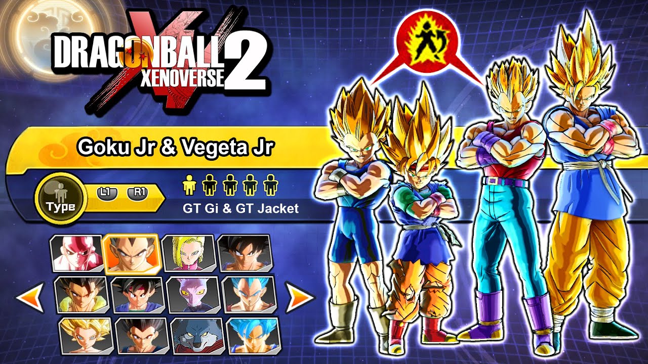 DRAGON BALL XENOVERSE 2 - New Updated Goku + Vegeta Characters & Transformations