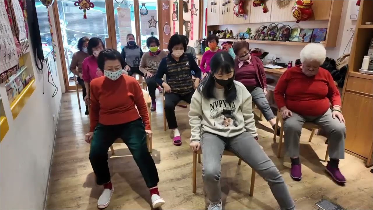 1845 春天的風-銀髮族音樂療育椅子舞（秀和亭巷弄長照站）（指導老師：葉嘉淇編舞）