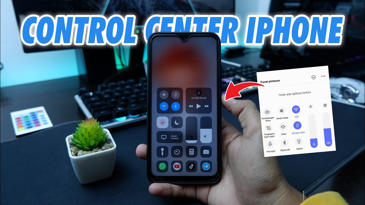 Update Terbaru !! Cara Mengubah Tampilan Control Center Android Menjadi Iphone
