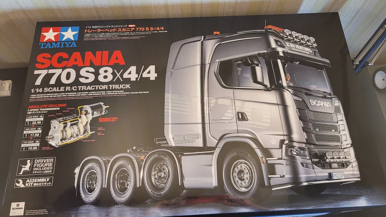 Tamiya Scania 770s 8x4/4 Heavy Hauler Part 1 Step1-9
