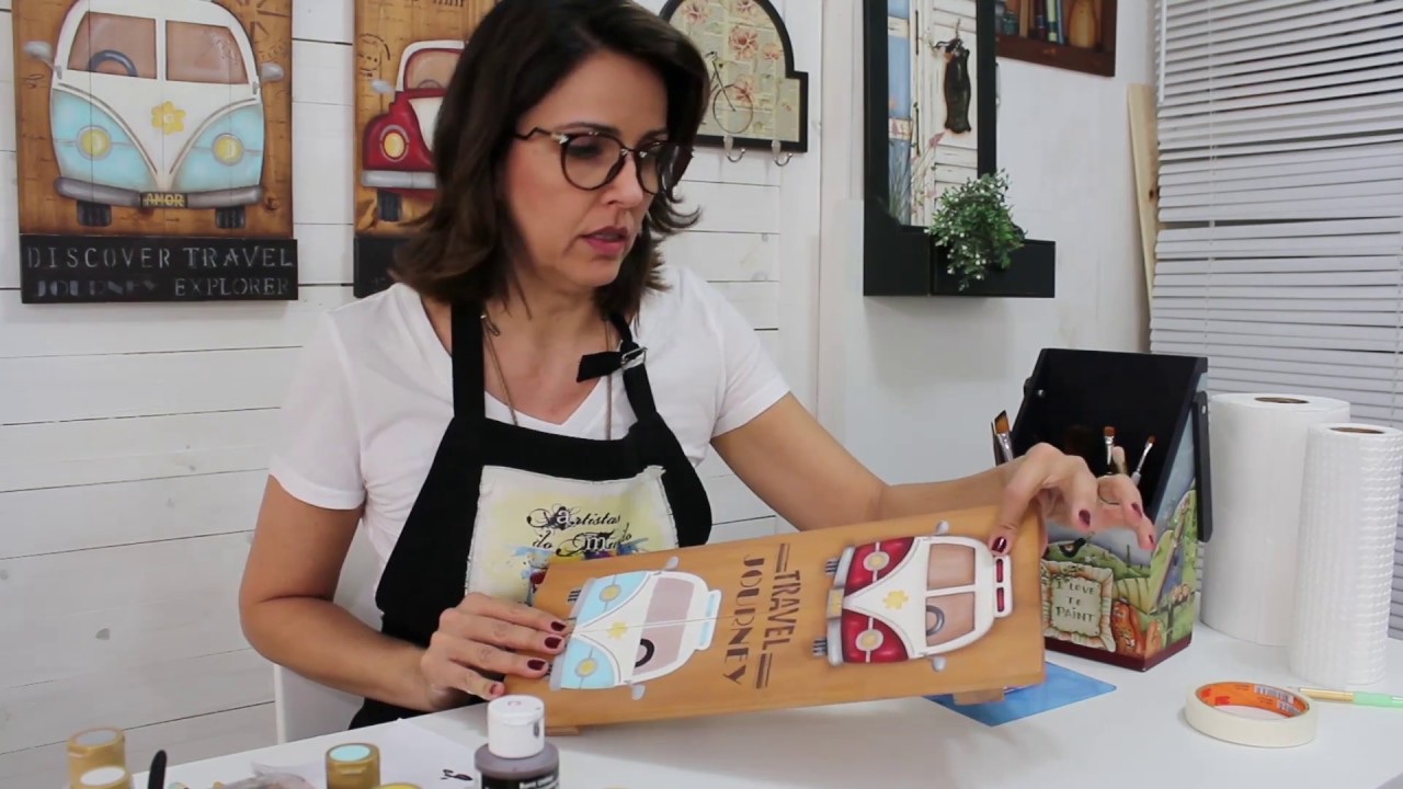 Pintura perfeita com Stencil - Carminha Frison | Artistas do Mundo